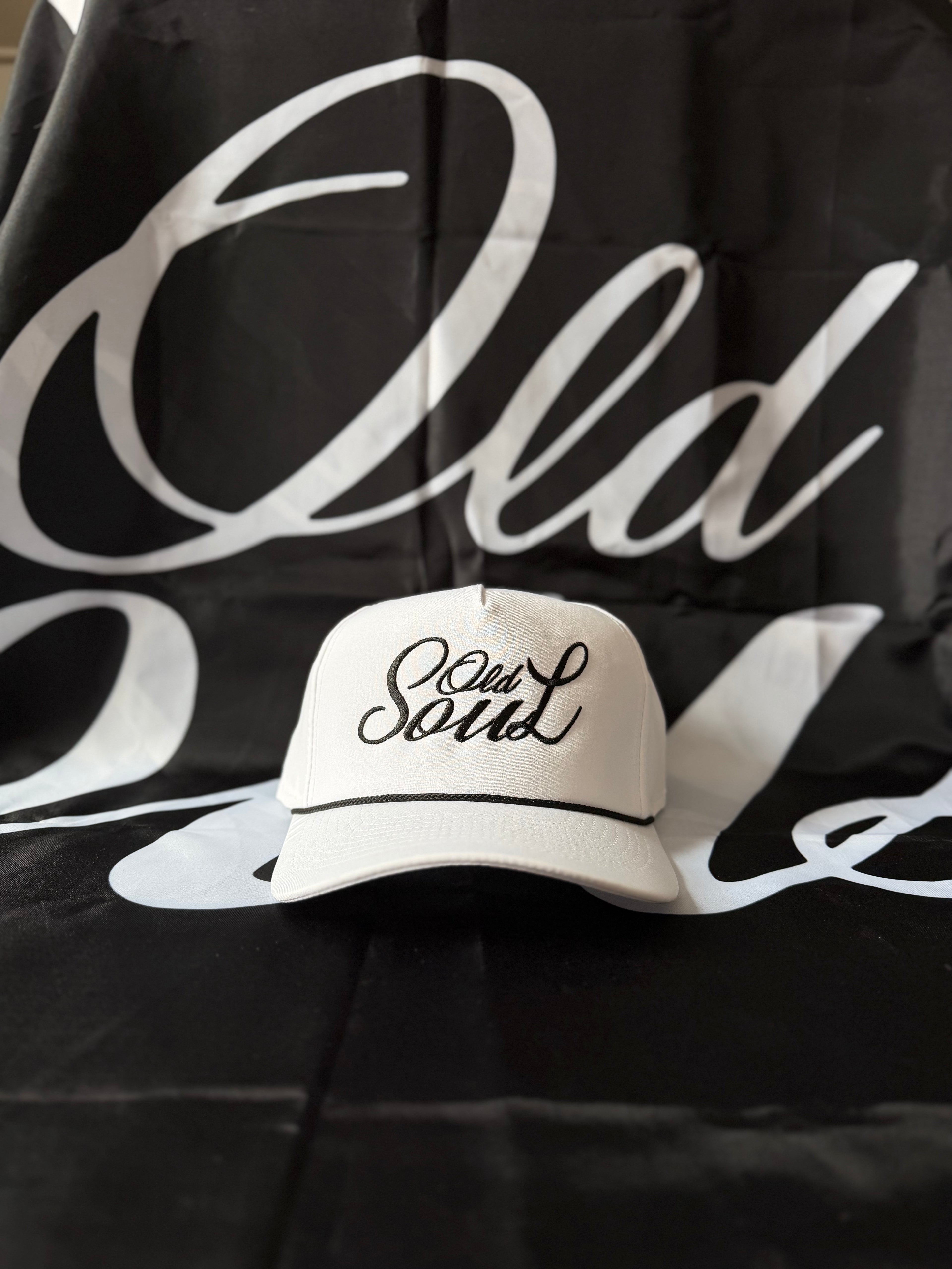 Script Hat White
