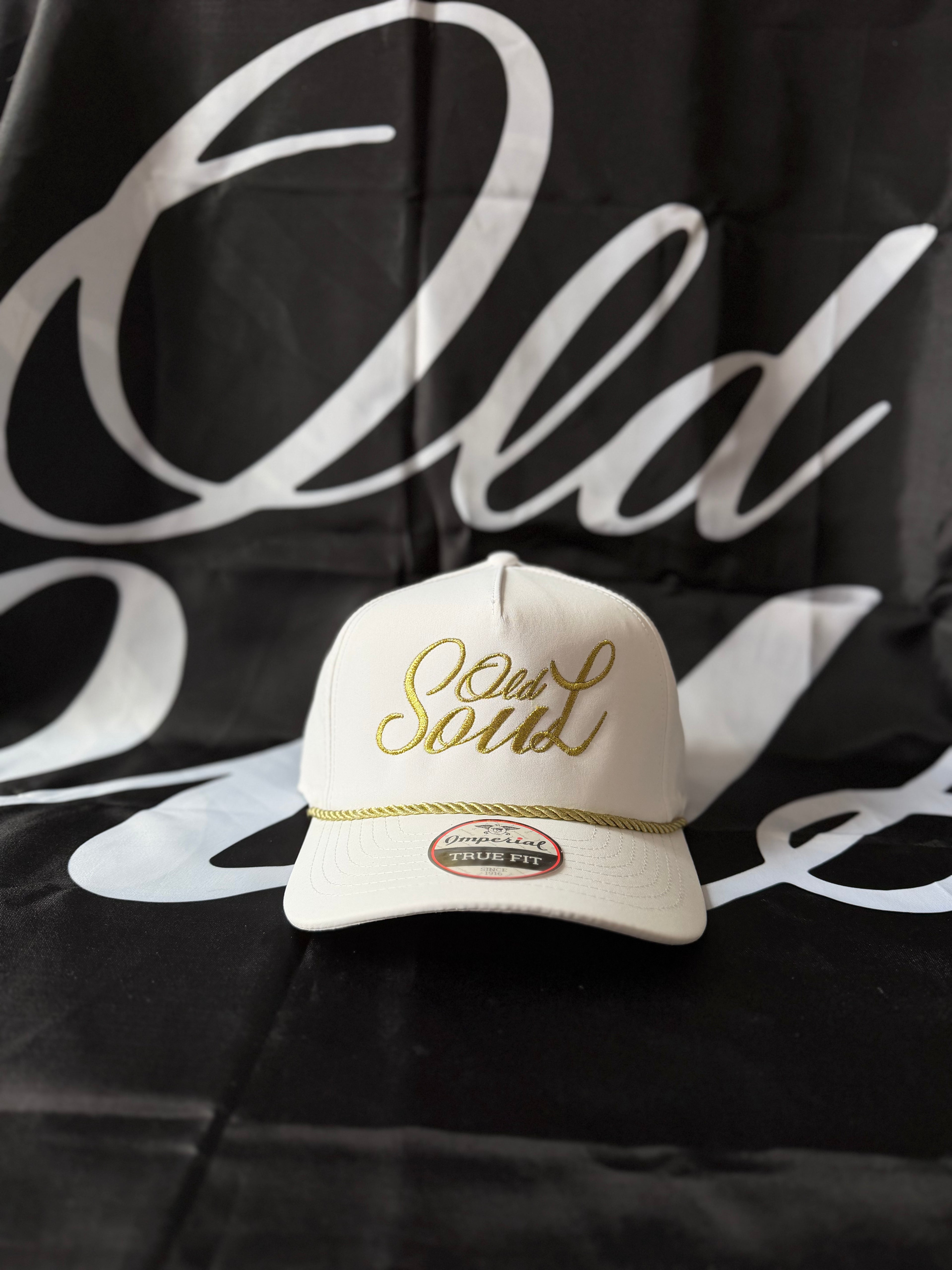 Script Hat White